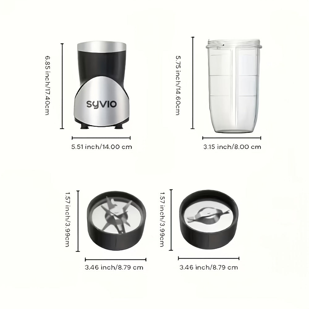 Personal Blender & Smoothie Maker 12-in-1 – High-Powered Protein Shake Mixer, Multi-Function Grinder, BPA-Free with Portable Cup