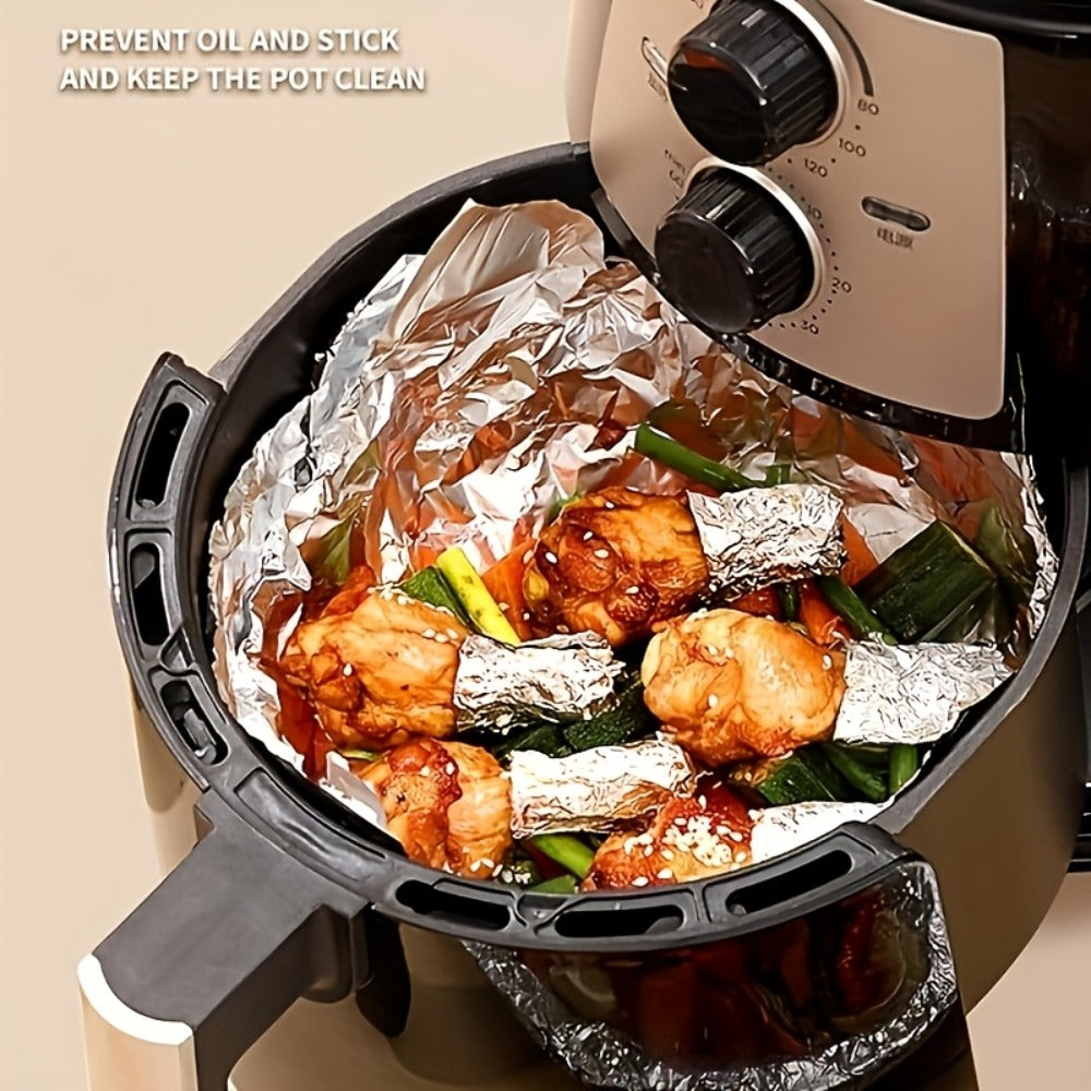 Aluminum Foil Roll Extra Long 787.4 Inch Heavy Duty – Heat Resistant Waterproof Oilproof Tin Foil for Cooking Baking Grilling BBQ | Disposable Kitchen Foil Wrap for Oven Picnic Food Storage Silver