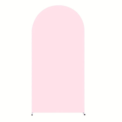 Arch Cover 6ft Stretchable Fabric Party Decoration | Wedding Ceremony Backdrop Cover Wrinkle-Free Zipper Fit for Gender Reveal Bridal Shower Birthday Holiday Celebration 8 Colors