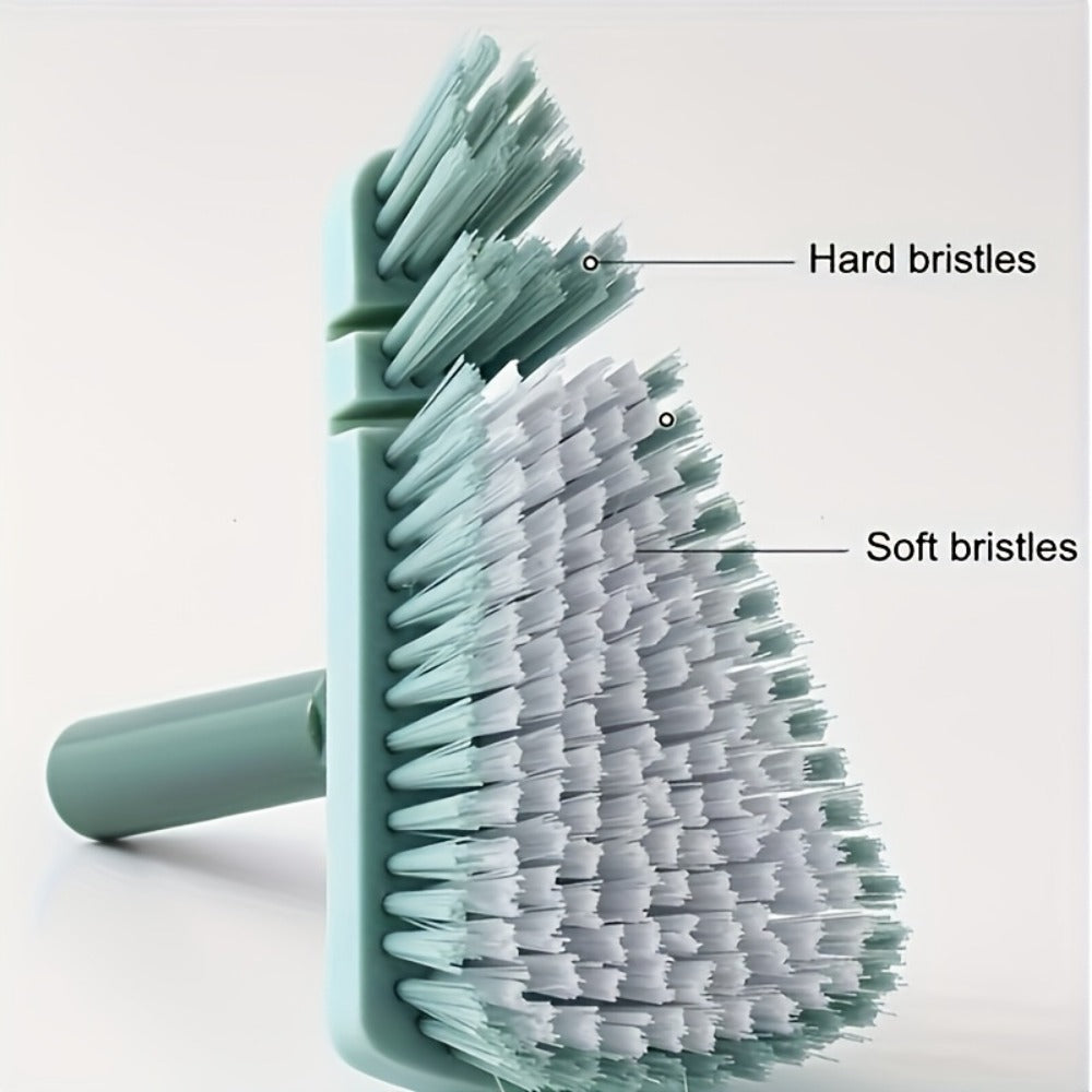 Long Handle Scrub Brush 37.4 Inch, Detachable Floor Scrubber with Hard Bristles for Cleaning Shower, Bathtub, Tile, Bathroom, Kitchen, Balcony & Walls – Stiff Bristle Deck Brush for All Seasons