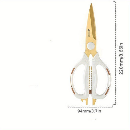 Heavy Duty Kitchen Scissors Multipurpose – Sharp Rust-Proof Stainless Steel Shears for Meat Poultry Vegetables Herbs Fish, Professional Chef Scissors for Home Restaurant Office Outdoor