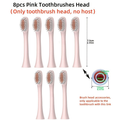 Rechargeable Electric Toothbrush with 6 Cleaning Modes & Smart Timer – USB Sonic Toothbrush for Adults, Replacement Heads Included, 3 Colors, Whitens Teeth & Protects Gums, Great Family Gift