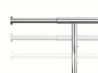 Heavy Duty Clothes Rack 630lbs Double Rod Rolling Garment Rack with Wheels Adjustable Height Width Freestanding Portable Clothing Stand with Bottom Shelves for Bedroom Closet Laundry Room Silver