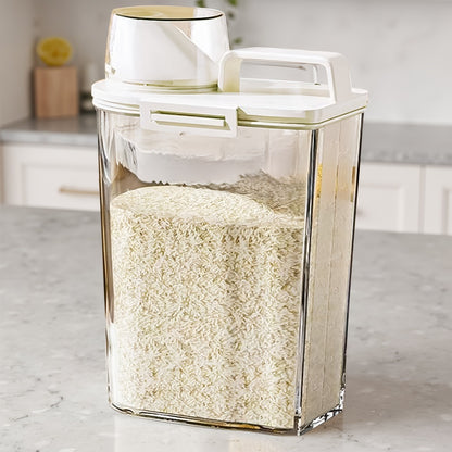 Airtight Food Storage Containers 2/4/6 Pack - BPA-Free 2.5L & 3L Plastic Pantry Bins with Lids, Measuring Cup, Leakproof Seal for Nuts, Flour, Rice, Kitchen Organizer