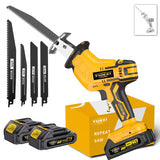 Machine + 2 batteries + accessories