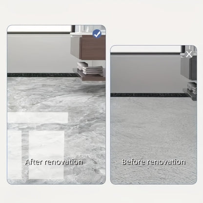 Self-Adhesive Marble Vinyl Floor Wallpaper 3 Rolls 23.62x197.75in - Waterproof Oil-Proof Anti-Slip Wear-Resistant Peel and Stick Floor Tiles for Kitchen Bathroom Living Room Home Renovation Straight Edge