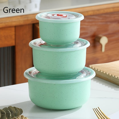 Refrigerator Storage Containers Large Capacity 3/4pcs Airtight - Keeps Fruit Vegetable Meat Egg Dumpling Fresh, Stackable Space-Saving Plastic Food Storage Boxes for Kitchen Fridge, Purple Green Blue Beige