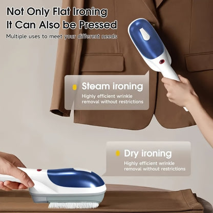 Handheld Steam Iron Garment Steamer – 25-Second Fast Heat-Up, Portable Wrinkle Remover for Clothes, Horizontal & Vertical Steam, Dry & Steam Ironing, Perfect for Home Office & Travel