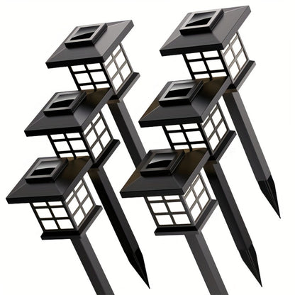 Solar Garden Lights Outdoor Waterproof Landscape Pathway Lights Solar Powered LED Stake Lights for Yard Patio Walkway Holiday Decor Warm White Colorful