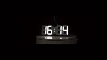 3D LED Digital Alarm Clock Colorful Night Light Home Decor Bedroom Desk Clock USB Powered