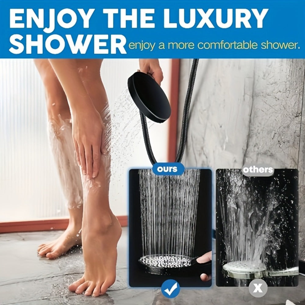 Rain Shower System with Handheld Shower Head – High Pressure Rainfall Showerhead Combo Copper Diverter Anti-Clog 8 10 12 Inch
