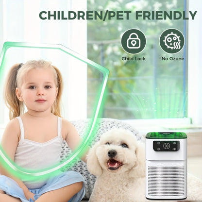 HEPA Air Purifier with Aromatherapy Function for Pets Dust Odor Smoke, Quiet Sleep Mode Air Cleaner for Bedroom Office Living Room, Small Portable Room Air Purifier with Essential Oil Diffuser