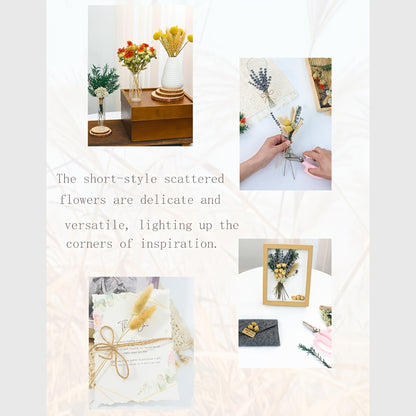 Dried Flower Bouquet with Pampas Grass - Boho Wedding Centerpiece Dried Floral Arrangement for Cake Table Boutonniere Groom Home Vase Decor Long Lasting Botanical Gift, Style 1 & 2