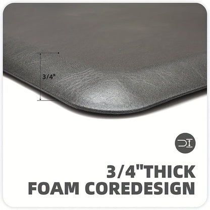 Anti-Fatigue Kitchen Mat 3/4 Inch Thick Non-Slip Foam Cushion Standing Desk Mat for Kitchen Office Laundry