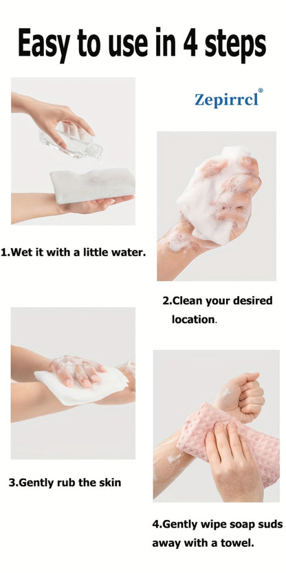 Disposable Bath Wipes No Rinse Body Wipes 11.81x11.81 Inch Large Shower Wipes for Travel Camping Outdoor Fitness Swimming Bedridden Adults Elderly Post Surgery Cleansing Wipes 50 or 125 Count