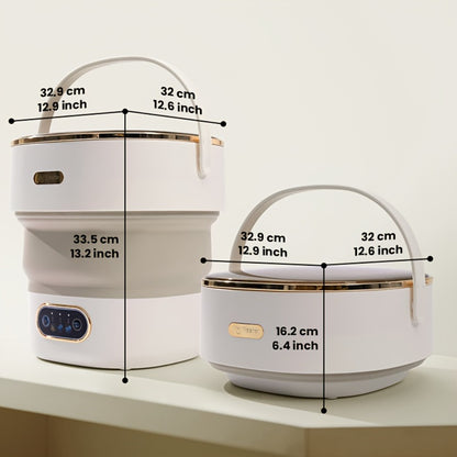Portable Washing Machine Foldable Mini Washer Large Capacity for Underwear Socks Baby Clothes Apartment Dorm Travel Camping