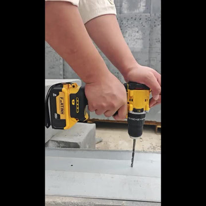Cordless Power Tool Combo Kit for Dewalt 20V Battery - Impact Wrench 1500Nm, Brushless Drill & Screwdriver Set for Home Repair & Construction