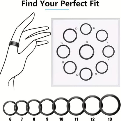 Smart Ring Health Fitness Tracker - Sleep Monitor Heart Rate Temperature Blood Pressure Pedometer Calorie Menstrual Cycle Tracker, Bluetooth 5.0 Compatible with iPhone Android, No Subscription Fee