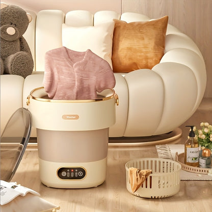Portable Washing Machine Foldable Mini Washer Large Capacity for Underwear Socks Baby Clothes Apartment Dorm Travel Camping