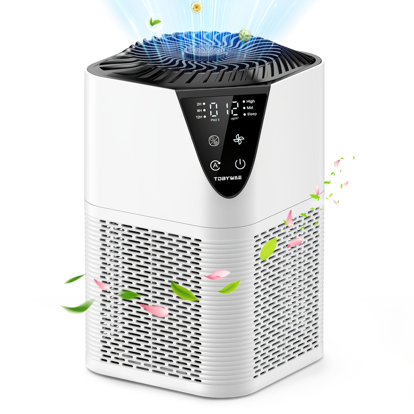 HEPA Air Purifier for Large Room Up to 1750 Sq Ft – H13 True HEPA Filter, 25dB Quiet, PM2.5 Monitor, Aromatherapy, 3-Stage Filtration for Bedroom Home Office Pet Odor Smoke Dust