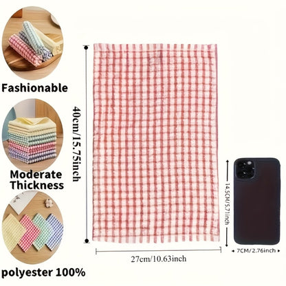 Highly Absorbent Cleaning Cloths Dish Towels - Reusable Kitchen Dishcloths, Quick-Dry Multi-Purpose Napkins & Tea Towels for Kitchen, Dining & Living Room, Stackable Space-Saving Design
