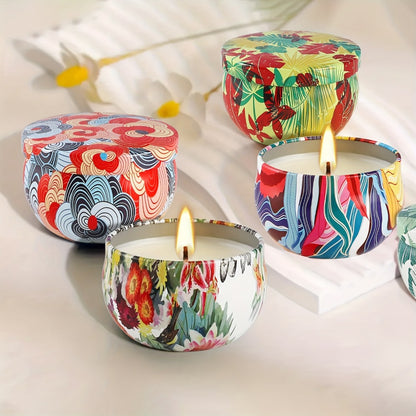 Scented Candles Set of 24 – Soy Wax Candles with Essential Oils, 2.5 Oz Travel Size Candle Gift Set for Women, Rain Scent for Home Decor, Aromatherapy, Birthday, Valentine's Day & Holiday Gifts