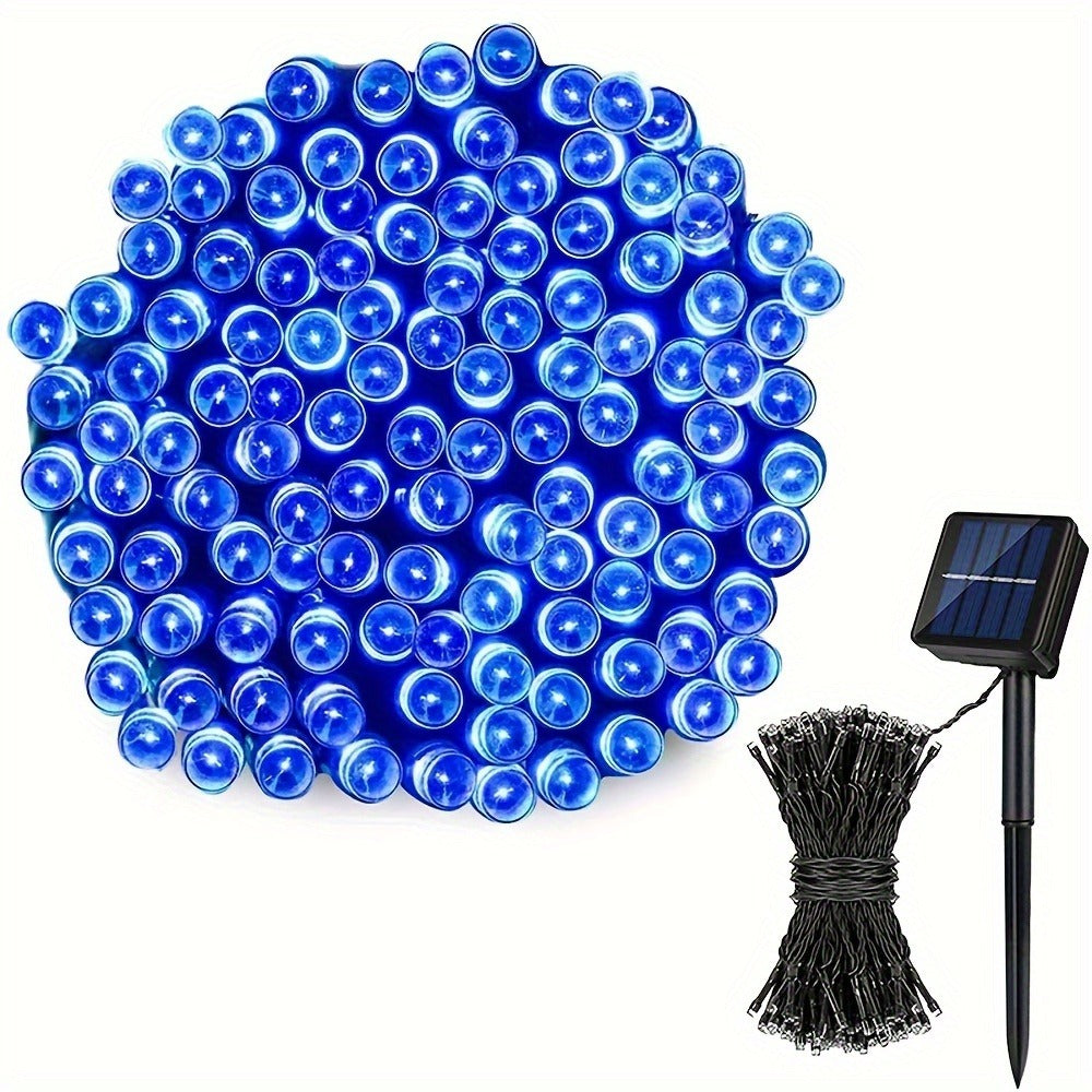 Solar LED Fairy String Lights IP65 Waterproof – 40FT or 80FT with 8 Lighting Modes for Independence Day, Christmas, Wedding, Garden & Yard – White, Warm White, Multi Color, Purple, Orange & Blue