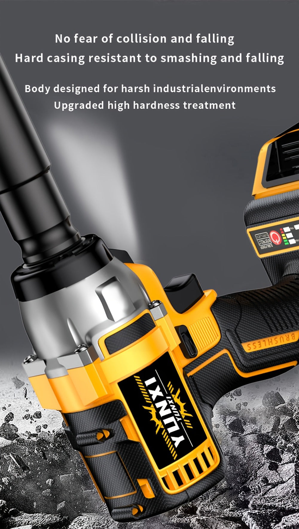 21V Cordless Drill Brushless Impact Wrench Multifunctional – Lithium Battery, Quick Charger, Variable Speed, Tighten Screws & Bolts, Compact Power Tool for Home, Car Repair & DIY – Multiple Battery & Bundle Configurations