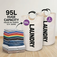 2pcs 25.1gal White