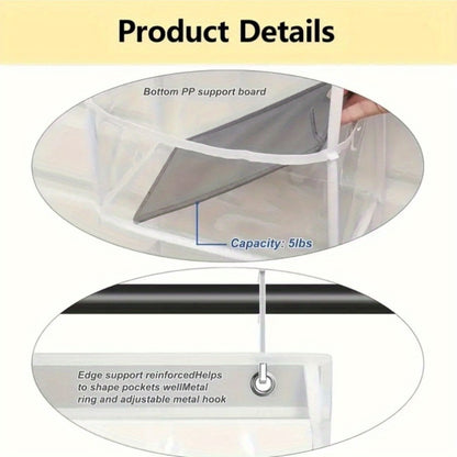 Hanging Storage Bag 4 & 6 Layer Foldable Non-Woven Organizer for Bedroom Bathroom Office Nursery Space Saving