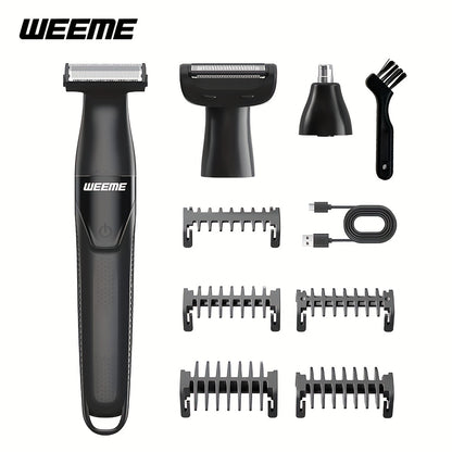 Electric Epilator & Hair Removal Device 3-in-1 for Men & Women - Painless Shaver Trimmer for Underarms Legs Arms Bikini Line Sensitive Areas, USB Rechargeable Personal Care Grooming Tool
