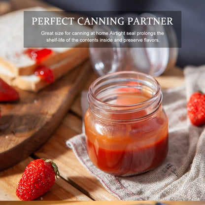 Mason Jars 8oz Glass Jars with Lids – 9/18/27/36 Pack Regular Mouth Canning Jars for Storage, Spices, Jelly, Jam, Honey & Caviar | Dishwasher Safe Spiral Lid Kitchen Storage Containers Set