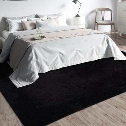Shag Rug Fluffy Thick Area Rug - Soft Fuzzy Tufted Plush Carpet for Bedroom & Living Room | Machine Washable Non-Slip Floor Mat in Multiple Colors & Sizes | Cozy Home Decor Room Accent Rug