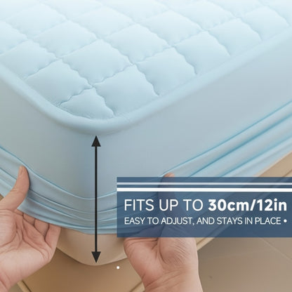 Mattress Protector Cover Soft Breathable Cooling Fitted Sheet Twin Full Queen King Deep Pocket Machine Washable Bed Cover for Home Hotel Minimalist Bedding Multiple Colors