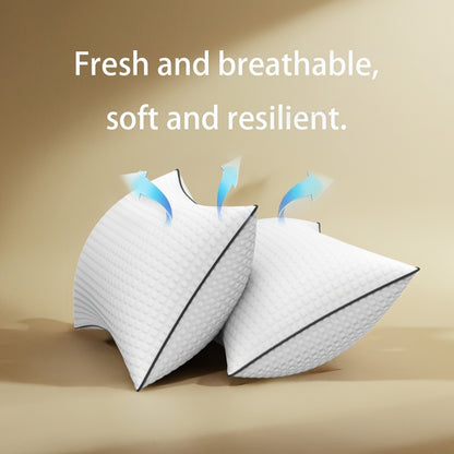Cooling Bed Pillows Ultra-Soft Hollow Fiber Fill with 3D Airflow Technology – Hotel-Grade Breathable Support for All Seasons | Standard Queen King | 2 or 4 Pack