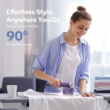 Handheld Garment Steamer 1200W 15-Second Heat Up Auto Shut-Off Powerful Steam Lightweight Portable Steam Iron for Suits Formalwear Travel Home Gift Purple White Green