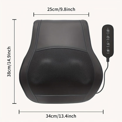 Shiatsu Back Massager with Heat Deep Tissue 3D Kneading for Neck Shoulder Back 3 Massage Modes 2 Heating Levels Electric Body Massager Gift for Mom Dad Women