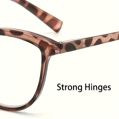 Reading Glasses for Women 6 Pack Cat Eye Anti Blue Light – Flower Wrapped Design, Spring Hinges, Lightweight Anti-Glare Frames in Various Colors for Computer Reading, Parties, Travel and Gifts