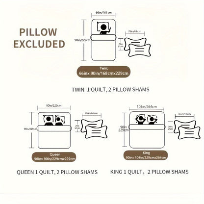 Reversible Floral Comforter Quilt Set – Soft Microfiber Botanical Bedding, Twin Full Queen King, All Seasons – White, Blue, Pink & More