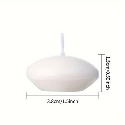 Floating Candles White Set of 42 – 1.5 Inch Small Pool Candles, 4-8 Hour Burn, Wedding Centerpiece, Pool Party, Christmas, Halloween, Easter & Thanksgiving Ambience Decoration