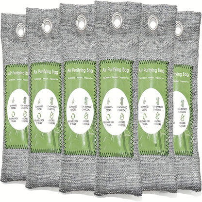 Bamboo Charcoal Air Purifying Bags Odor Absorber & Moisture Absorber Natural Activated Charcoal Odor Eliminator for Car Home Closet Shoe Refrigerator Pet Area Multi-Pack