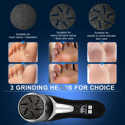 Electric Foot Callus Remover with 10pcs Pedicure Set, IPX7 Waterproof Rechargeable Foot Grinder, Multi-Speed LCD Display Electric Foot File for Dead Skin, Cracked Heels & Smooth Feet – Pink, White, Black
