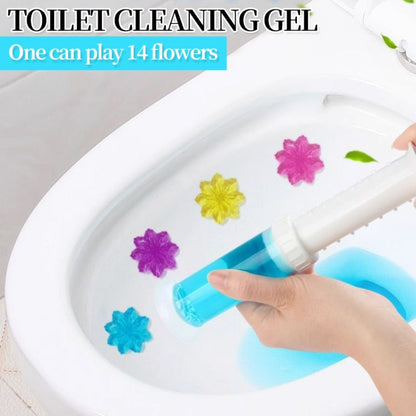 Toilet Gel Stamp Cleaner Air Freshener Flower Scented Bathroom Cleaning Gel Prevents Scale Toilet Ring 6 Fragrance Options Ocean Lavender Floral Peach Lemon Pine 4 Pcs or 8 Pcs with Dispenser