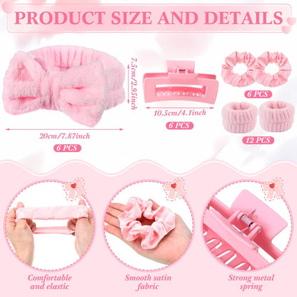 Spa Party Favors Set 48pcs for Women – Sleepover Party Supplies with Headband, Wristband, Scrunchies, Hair Clip, Jewelry Case, Makeup Bag & Mirror, Bridesmaid Proposal Gift, Girls Night Return Gifts