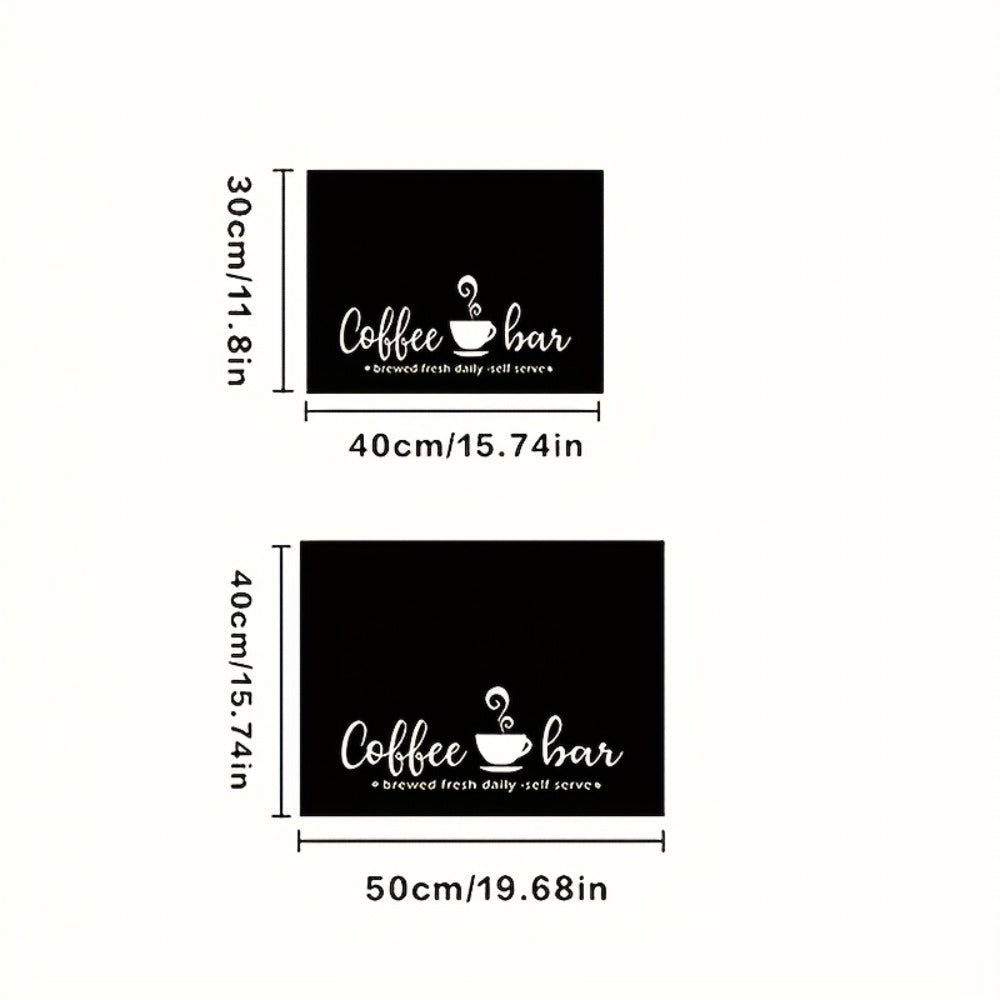 Coffee Bar Mat & Dish Drying Mat – Bohemian Absorbent Kitchen Counter Mat for Coffee Machine, Espresso Station & Countertop