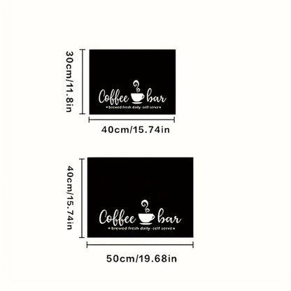 Coffee Bar Mat & Dish Drying Mat – Bohemian Absorbent Kitchen Counter Mat for Coffee Machine, Espresso Station & Countertop