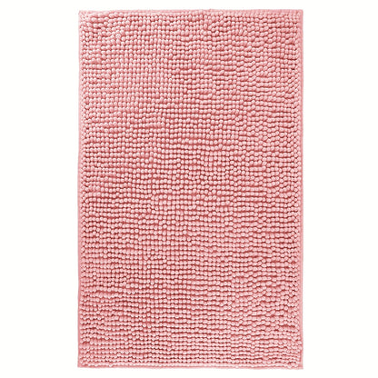 Chenille Bath Rug Extra Thick Soft Absorbent Non-Slip Bathroom Mat Machine Washable, Multiple Sizes & Colors