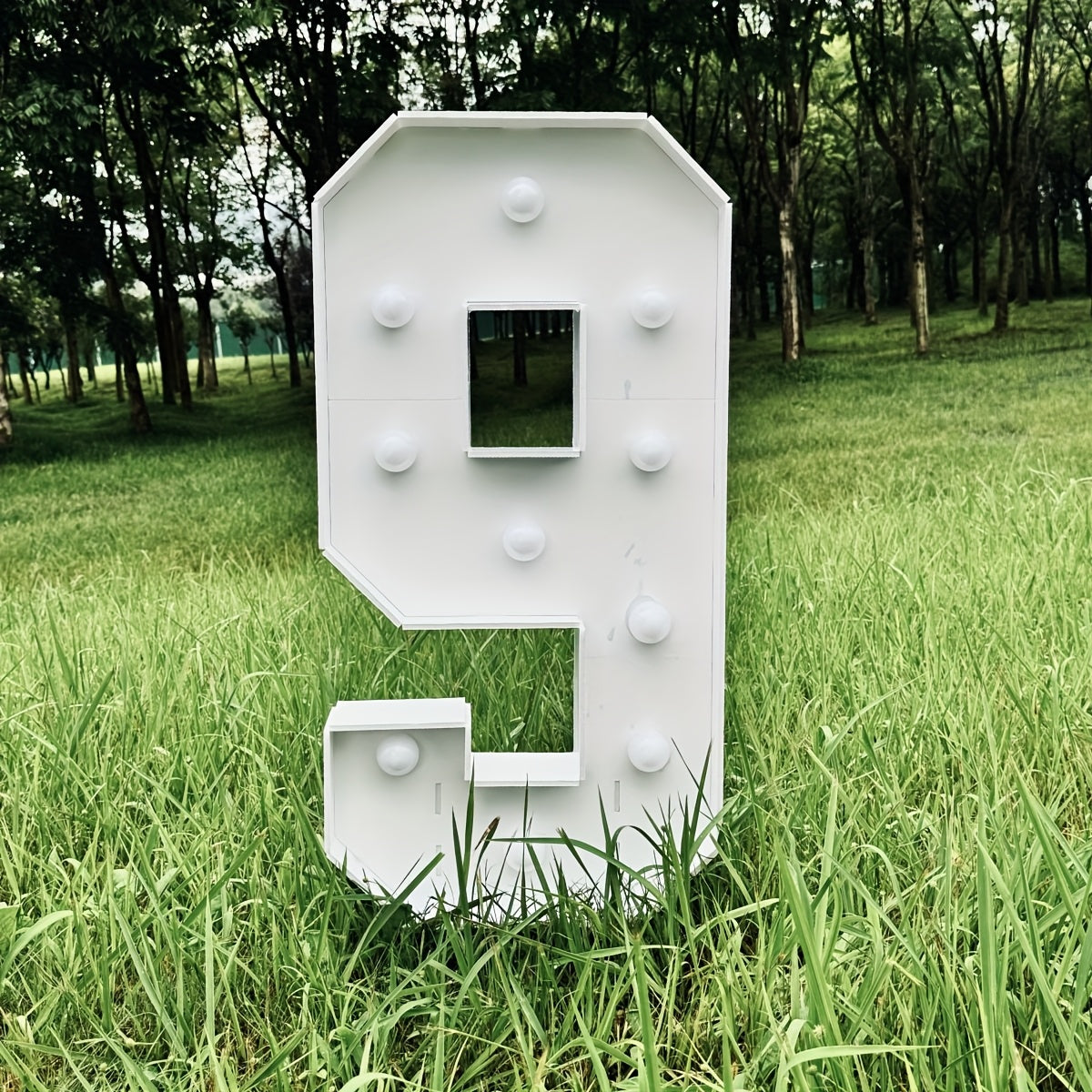 3ft Glowing Number Sign – Warm White LED 3D KT Board 36 Inch Freestanding Party Decoration for Birthday Anniversary Wedding