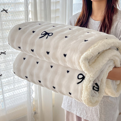400-450gsm Heavyweight Flannel Blanket – Thick Warm Woven Throw for Bed, Sofa & Bedroom, Machine Washable, 16 Patterns, 4 Sizes