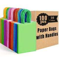 100Pcs Paper Gift Bags